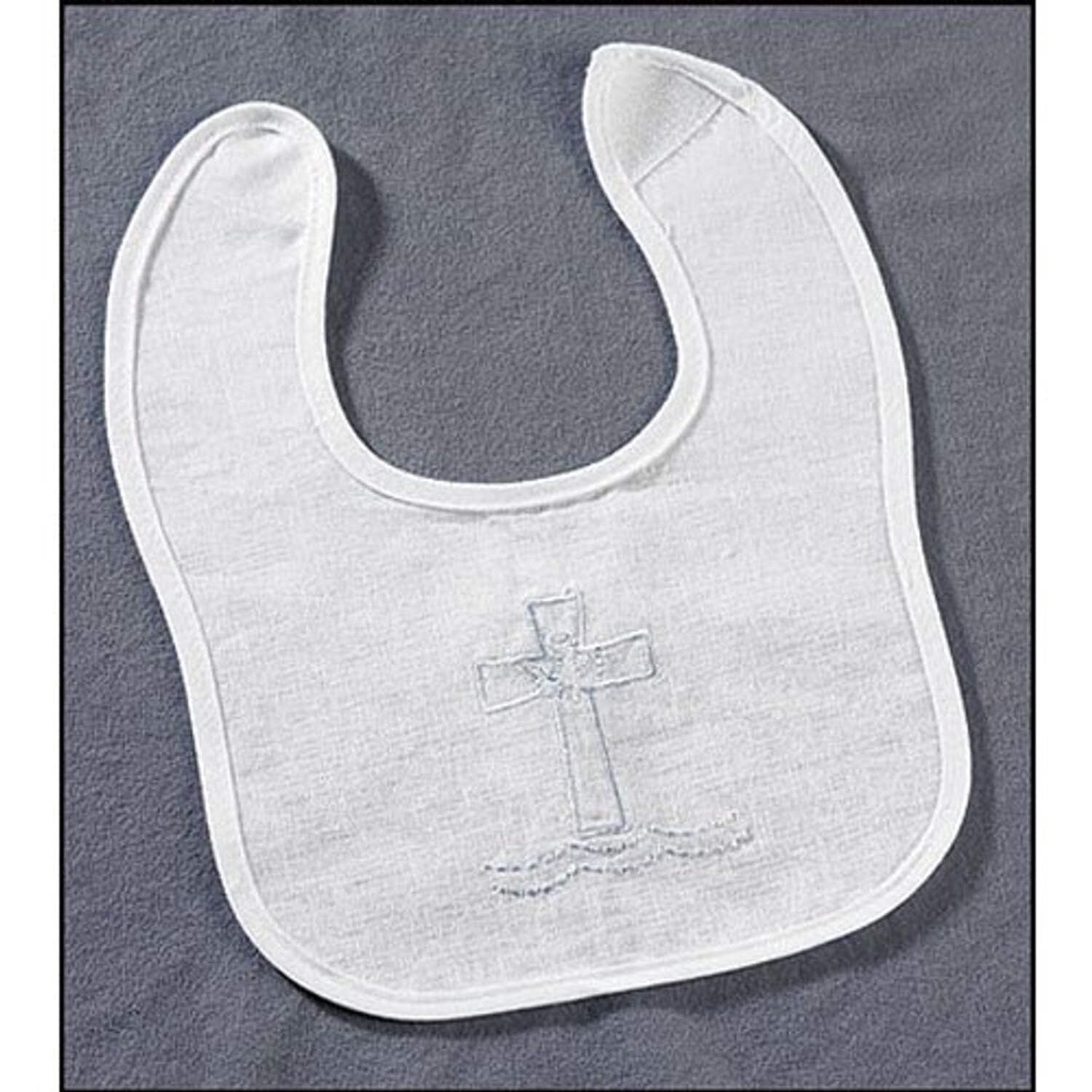 Cambridge 149391 Embroidered Cross Baptismal Bib