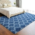 thumbnail image 6 of Lochas Soft Area Rugs for Bedroom Living Room Shaggy Patterned Fluffy Carpets for Nursery Baby Rooms,5'x 8',Indigo, 6 of 7