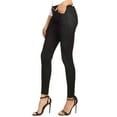 thumbnail image 2 of Women's 5 Pocket Soft Knit Skinny Jeggings, Black, XS, 2 of 5