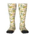 thumbnail image 2 of Lsque Hawaii Palms Printed Crew Socks Men's Women's LightWeight Thin Casual Calf Socks ,Knee High Socks,Cotton Socks, 2 of 9