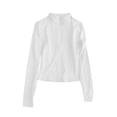 thumbnail image 4 of Slim Fit Sun Jackets for Women UPF 50+ UV Protection Full Zip Shirts Yoga Athletic Long Sleeve Track Jacket White, Size M, 4 of 4