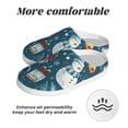 thumbnail image 6 of KLL Christmas Snowman Gift Pattern Adult Unisex Cozy Slippers,Fuzzy Slip-on Slippers TPR Sole Slippers Comfort Plush Home Footwear for Indoor & Outdoor-39/40, 6 of 7