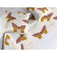 thumbnail image 2 of Autumn Bed Runner Set, Neutral Colors Boho Moth Pattern Cottagecore Simple Design Artwork, Decorative Bedding Scarf & 2 Pillow Shams for Hotels Homes, Queen, Pale Coffee and Pale Maroon, by Ambesonne, 2 of 3