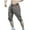 Brown, variant on Mans Capris Jogger Pants Solid-Color Casual Pocket Drawstring Sports Shorts Pants Beige