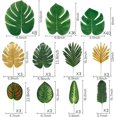 thumbnail image 2 of Hojas tropicales artificiales, hojas selváticas, 108 unidades, LOMIRO, 2 of 7