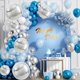 thumbnail image 3 of Globo de aluminio TONIFUL 4D gigante redondo plateado, 16 unidades, para fiestas, 3 of 6