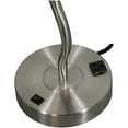 thumbnail image 5 of ORE International 28.5" Contemporary Metal Table Lamp with Black Shade in Nickel, 5 of 5