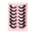 thumbnail image 5 of Pestañas Pestañas postizas de aspecto natural Pestañas de visón 3d Pestañas de ojo de gato Tira natural Pestañas postizas Pestañas de hadas estilo mariposa tenue, 5 of 5