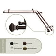 thumbnail image 2 of Maryland Double Corner Window Curtain Rod 13/16 inch 66-120" - Cocoa, 2 of 2