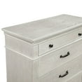 thumbnail image 5 of New Classic Furniture Silver Sands Wood 5-Drawer Chest in Gray, 5 of 7