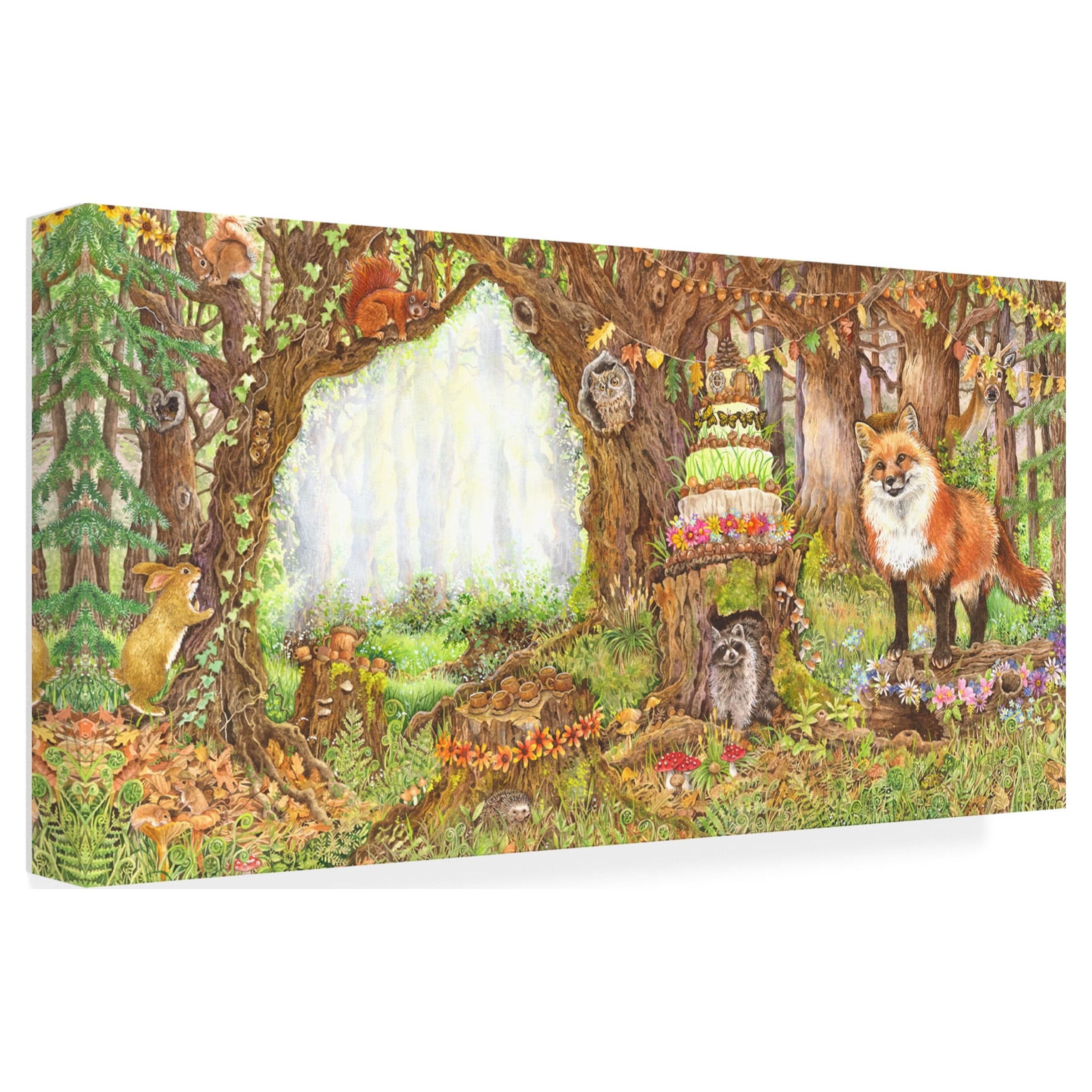 Wendy Edelson 'Enchanted Woodland' Canvas Art