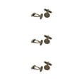thumbnail image 2 of Qarigey 20Pcs Antique Bronze 12mm Flat Round Cuff Links Blank Settings Cufflinks Type1 NO1, 2 of 6