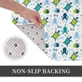 thumbnail image 6 of Sikiie Cartoon Sea Creatures Print Flannel Anti-slip Floor Mat 16x24in, Thickened Dustproof Entrance Door Mat Floor Mat for Kitchen, Bathroom, Laundry Room, 6 of 7
