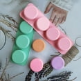 thumbnail image 6 of Round Soap Silicone Molds Handmade Soap Casting Resin Molds Bath-Bombs Steamer Moulds for Loofah Soap Making, 6 of 8
