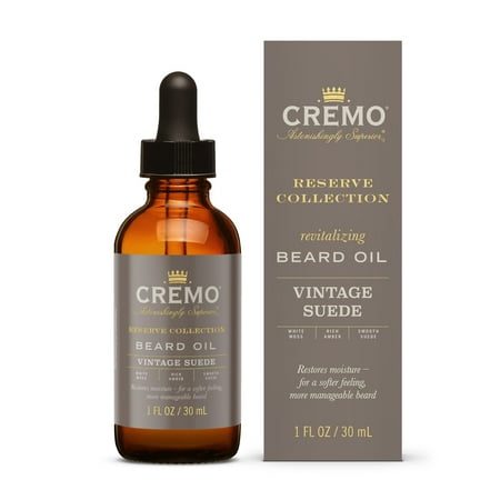Cremo Vintage Suede Reserve Collection Beard Oil, 1oz (Pack of 1)