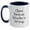 White/Navy, variant on Funny Chess Quotes Gifts from Friends and Family for Chess Lovers on Graduation Day - Two Tone Coffee Mug, 11oz, Ceramic, Microwave and Dishwasher Safe