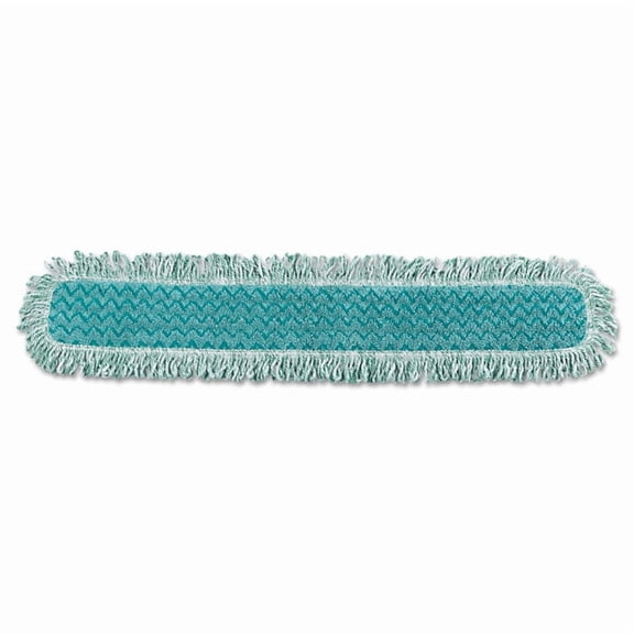 HYGEN Dry Dusting Mop Heads with Fringe, 36", Microfiber, Green, 6/Carton