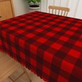 thumbnail image 5 of Duangreer Christmas Rectangle Tablecloth, Red Checkered Patterns, Washable Table Cover with Waterproof Wrinkle Resistant for Party Decors, 60 x 102 Inch, 5 of 6