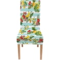thumbnail image 2 of Fruit Kitchen Chair Covers Set of 4 Seamless Tropical Fruits Pattern Exotic with Pomegranate Banana Flowers and Leav Super Fit Stretch Removable Washable Short Dining Chair Protector Cover, 2 of 5