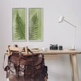 thumbnail image 2 of Woodland Nature Fern Leaves Botanical & Floral Graphic Art Gray Framed Art Print Wall Art, Set of 2, 2 of 8