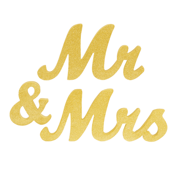 Mr. and Mrs. Sign for Wedding Party Decorations, Sweetheart Table Centerpiece, Photo Prop, Bridal Shower Gift