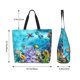 thumbnail image 5 of Fotbe Corals and Tropical Fish Bolsa Tote Estética de Lona con Estampado para Mujer - Bolsa Reutilizable de Hombro Casual para Vacaciones, Compras, Trabajo y Gimnasio, 5 of 8