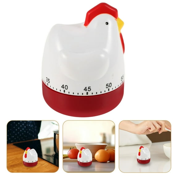 FUEENIRVA Plastic Mechanical Kitchen Timer for Cooking, Time Management, Habit Planning and Daily Use