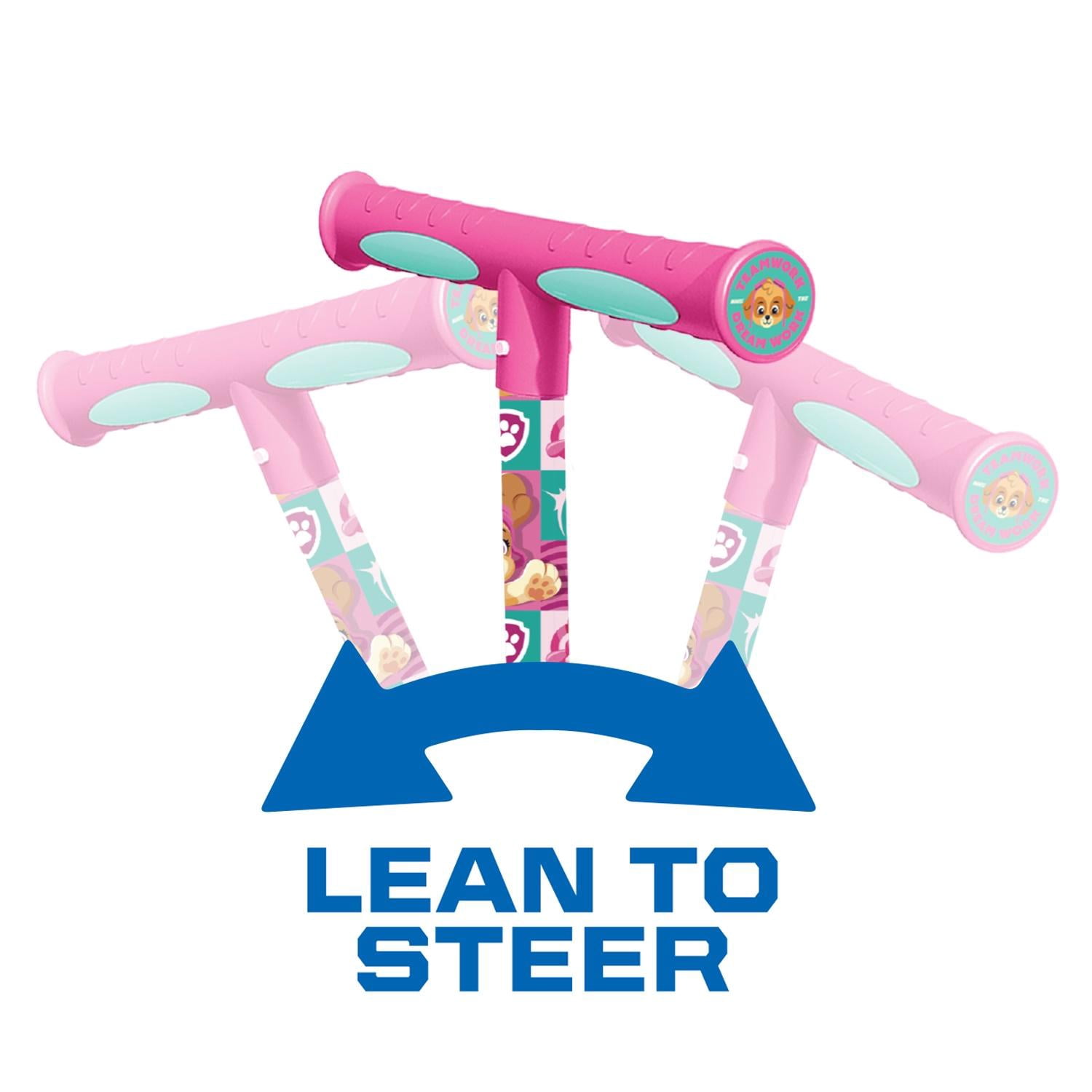 Paw Patrol 3 Wheel Scooter and Helmet Set - Pink - Skye - 50lbs - Unisex - Toddler - Ages 2-5
