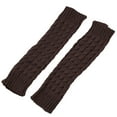 thumbnail image 2 of Baohd Exquisite Craft Leg Warmers Designed To Beautify Curves For Skirts And Combination Long Socks Fiber Knee Socks coffee 42cm 1Set, 2 of 6