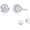 Platinum, variant on 0.25 to 4 Carat Lab Grown Bezel Set Diamond Earrings 14K Real Gold Diamond Stud Earrings for Women and Men Certified (G-H Color VS/SI Clarity) 14K White Gold 0.25 Carat