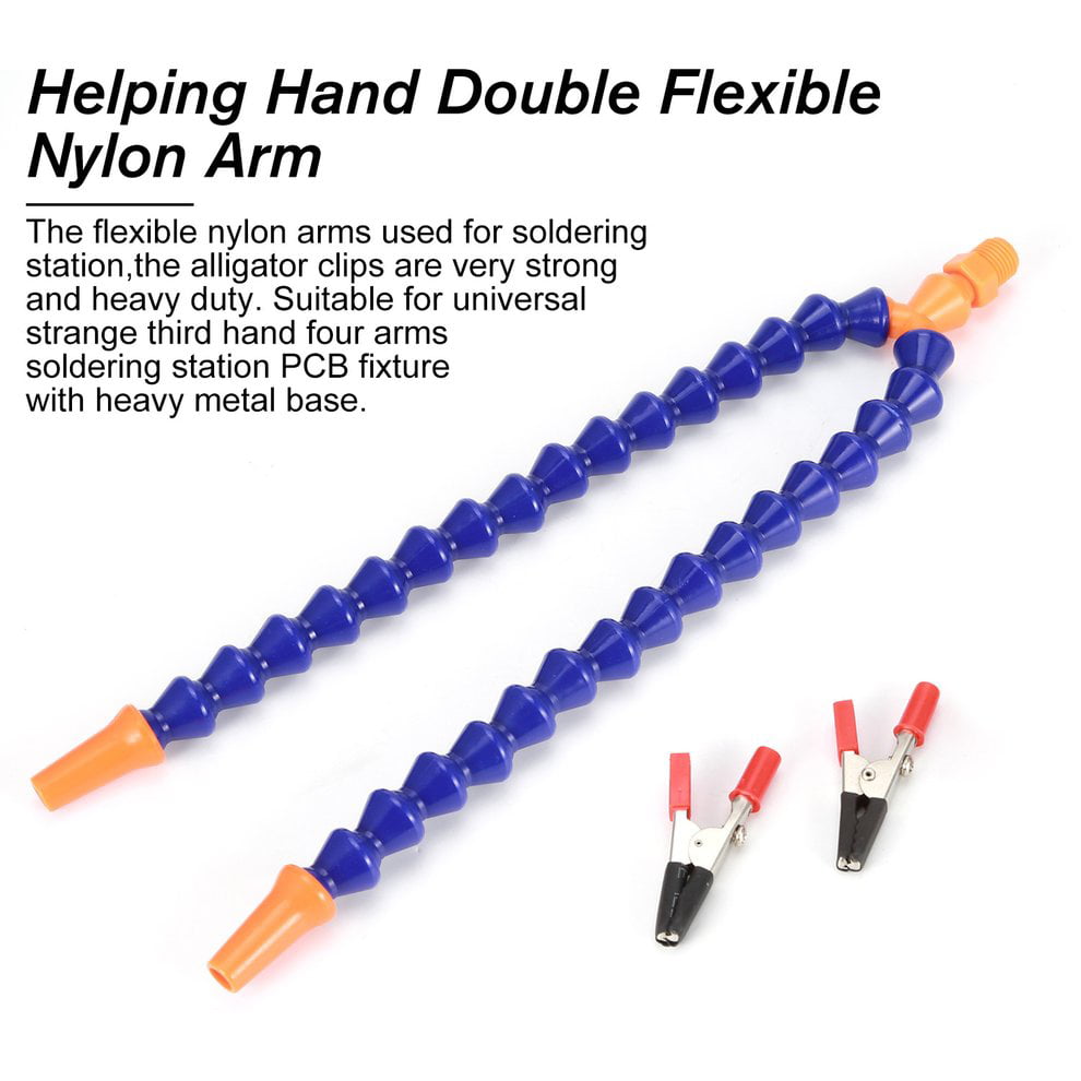 1Pc Helping Hand Double Flexible Nylon Arm for Helping Hand Soldering Station W1 