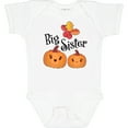 thumbnail image 3 of Inktastic Big Sister Pumpkins with Fall Leaves Girls Baby Bodysuit, 3 of 5