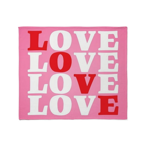 CafePress - LOVE Throw Blanket - Soft Fleece Throw Blanket, 50"x60" for All Ages