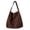 Coffee, variant on NCY Suede Bags for Women, 2025 New Suede Tote Bag for Women, Retro Slouchy Office Shoulder Top-handle Tote Handbags