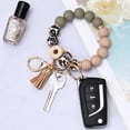 thumbnail image 3 of Soda Candy Silicone Beaded Keychain Wristlet Key Ring Bracelet Cute Car Key Chain Holder for Women, 3 of 6