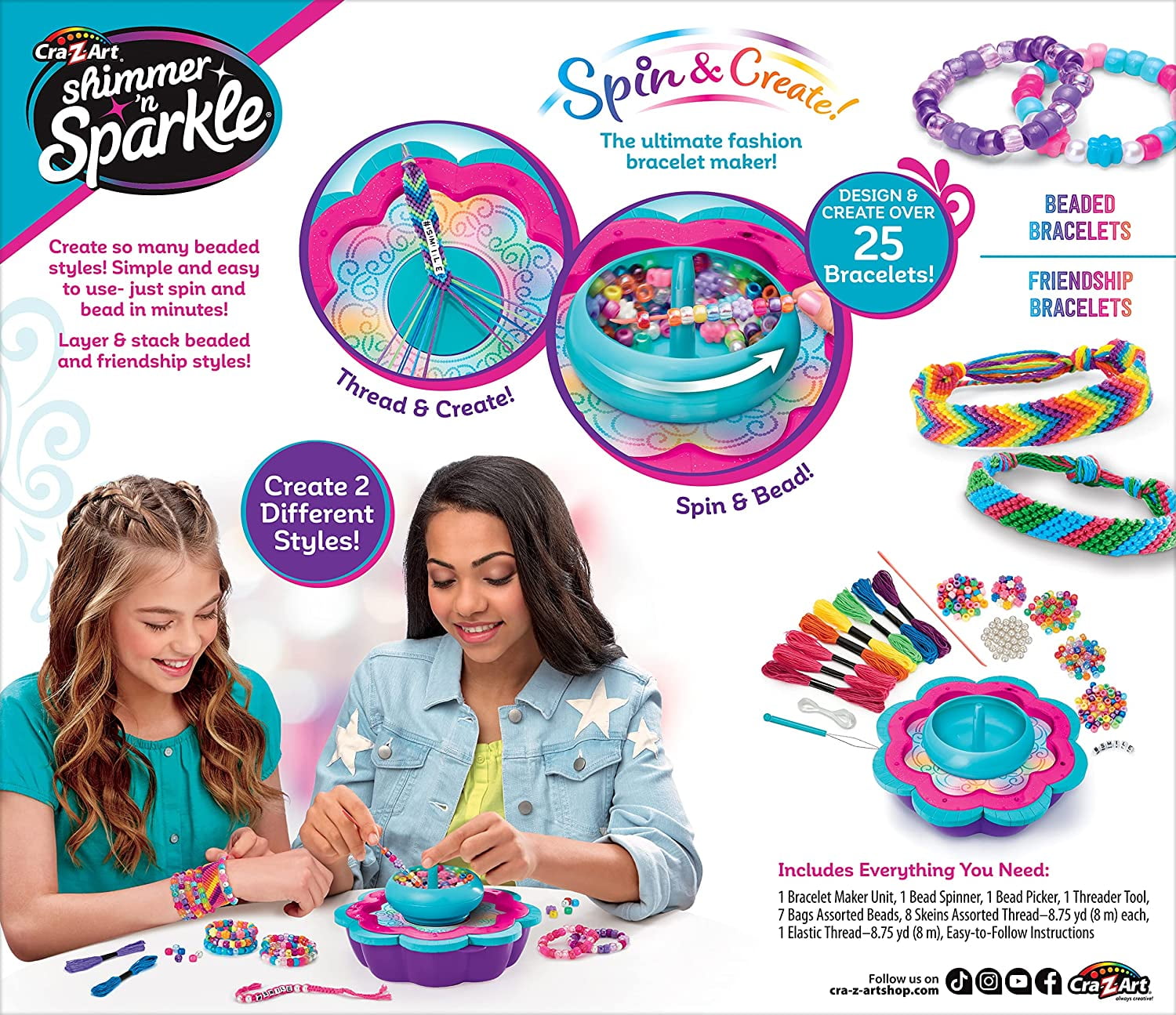 Buy Crazart Shimmer N Sparkle Crazloom Bracelet Maker Online at  desertcartKUWAIT