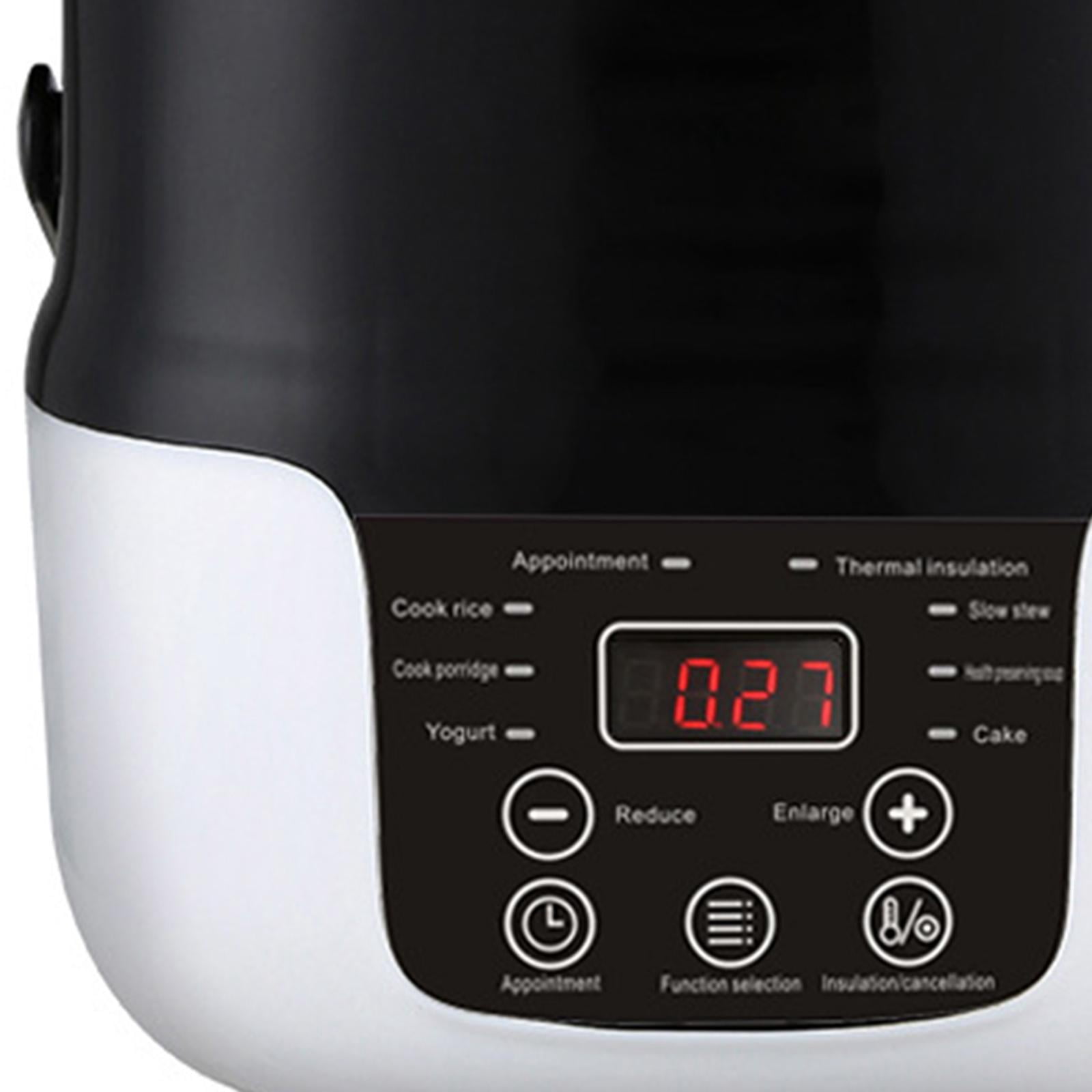 Fiocias 24V 220V Portable Car 2L Electric Rice Cooker Food Steamer 7.8x7.8inch Leakproof