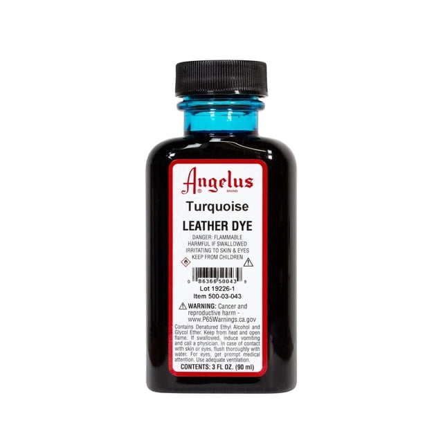 Tinte para piel Angelus Turquesa 90 ml a base de alcohol