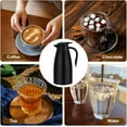 thumbnail image 2 of 2 Litre Thermal Coffee Carafe Jugs, Vacuum Jug Stainless Steel Double-Wall Vacuum Insulated Coffee Pot Coffee Plunger, Juice/Milk/Tea Insulation Pot (Black), 2 of 7