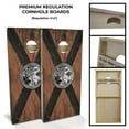 thumbnail image 2 of Slick Woody's Regulation Florida State Flag Vintage Cornhole Board Set in Brown, 2 of 2