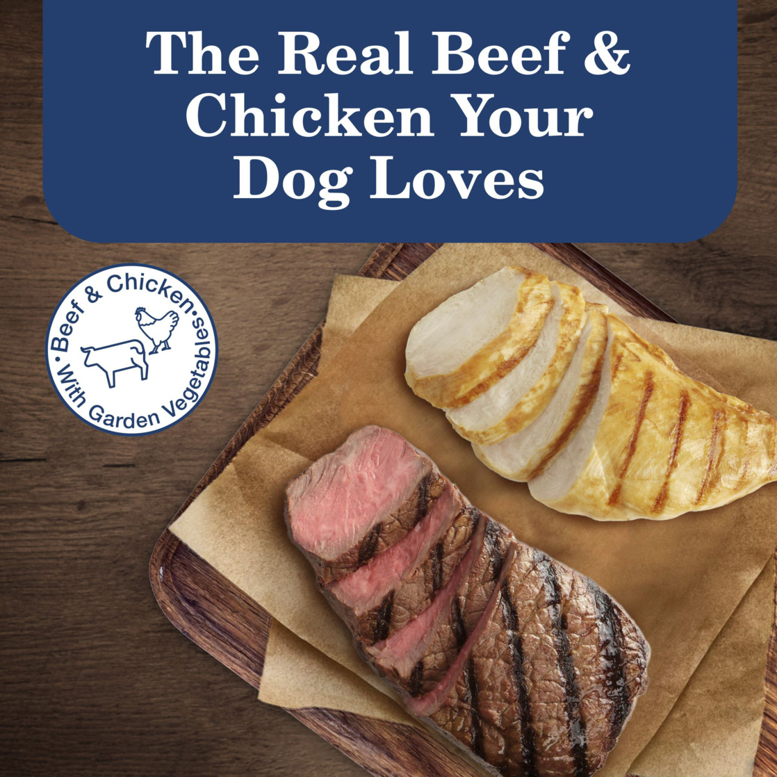 (3 pack) Blue Buffalo Homestyle Recipe Adult Wet Dog Food, Chicken and Beef Dinner Variety Pack