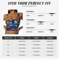 thumbnail image 5 of Pofeuu Colorful Fall Leaves Print Sports Bra for Women Sexy Vest Yoga Running Gym Fitness Crop Bras Tops-XX-Large, 5 of 8