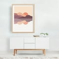 thumbnail image 3 of Purple mountains reflected in the lake - Illustration Unframed Wall Art Print 5 x 7 inches, 3 of 4