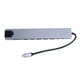 thumbnail image 1 of Eje Del USB C, Multipuerto Portátil De La aleación De Aluminio De La Estación De Acoplamiento Para El Dispositivo Externo, 1 of 7