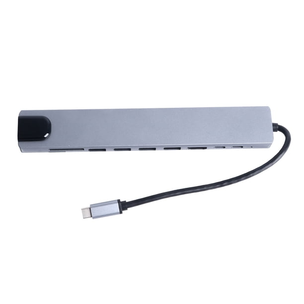 Eje Del USB C, Multipuerto Portátil De La aleación De Aluminio De La Estación De Acoplamiento Para El Dispositivo Externo