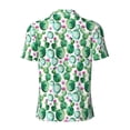 thumbnail image 4 of Rocae Cactus Plants for Men's Short Sleeve Polo Shirt, Quick Drying Performance Moisture Wicking Sports Men's Golf Shirt X-Large, 4 of 9