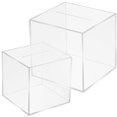 thumbnail image 1 of UPGRATOR 2 Pcs Transparent Monitoring Banks Acrylic for Adults Simple Design Money Storage, 1 of 8