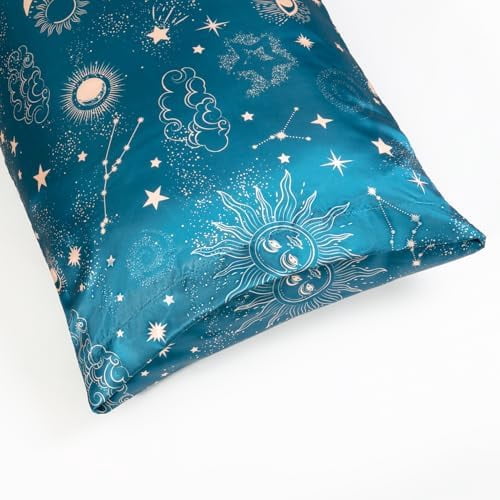 EXQ Home Satin Pillowcase for Hair Printed Sun Pillowcase Body Pillow Pillowcase, Super Soft Silky Body Pillow Cover Similar to Silk Pillow Cases, Gifts for Women Men (20x54 inches)