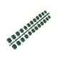 thumbnail image 1 of Qarigey 24 Pack Frosted Press on Nails DIY Artificial Exquisita Novela Elegante Personalidad Acrílico Nail para amantes de la manicura Juegos de manicura 15 verde negruzco, 1 of 5