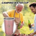 thumbnail image 4 of TNOBHG Water Cup Stainless Steel Drinking Cup Heat-resistant Rustproof Food Grade Dishwasher Safe Outdoor Camping Beer Tea Cup Coffee Mug Camping Water Cup, 4 of 8